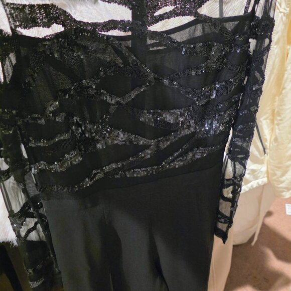 REISS Salie Sequin Embroidered jumpsuit UK 10/US 6 - Picture 9 of 12